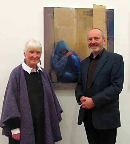 Alice Leahy, founder of Trust, and myself at the opening